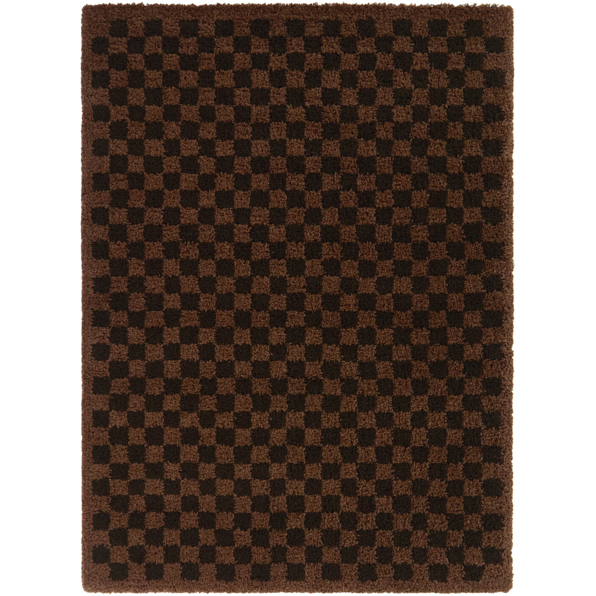 Covey Checkered Shag Area Rug