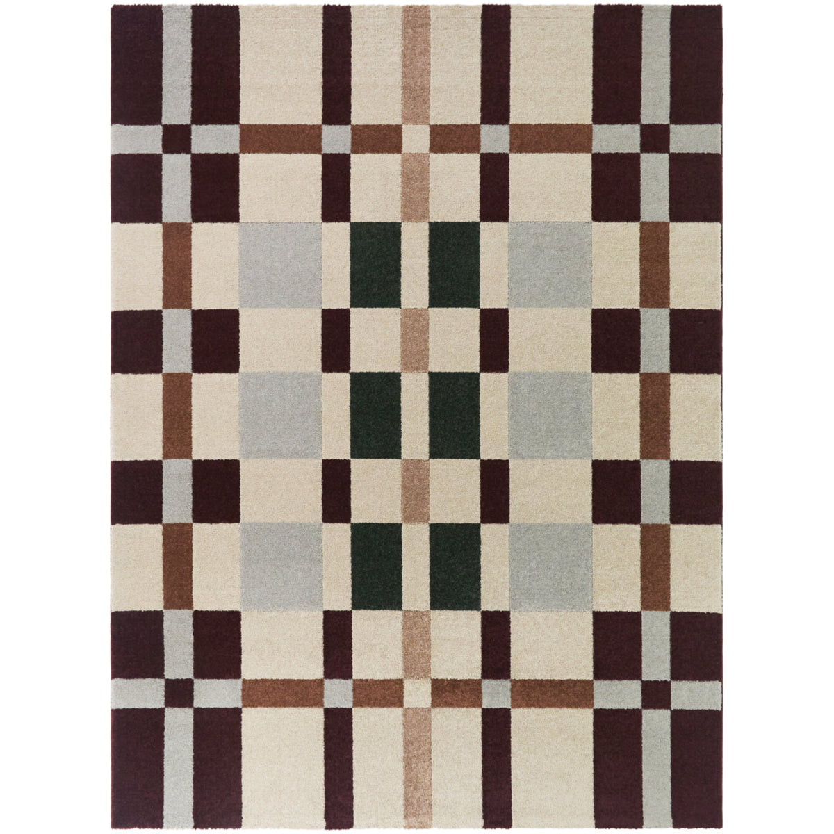 Damiaens Scandi Grid Area Rug