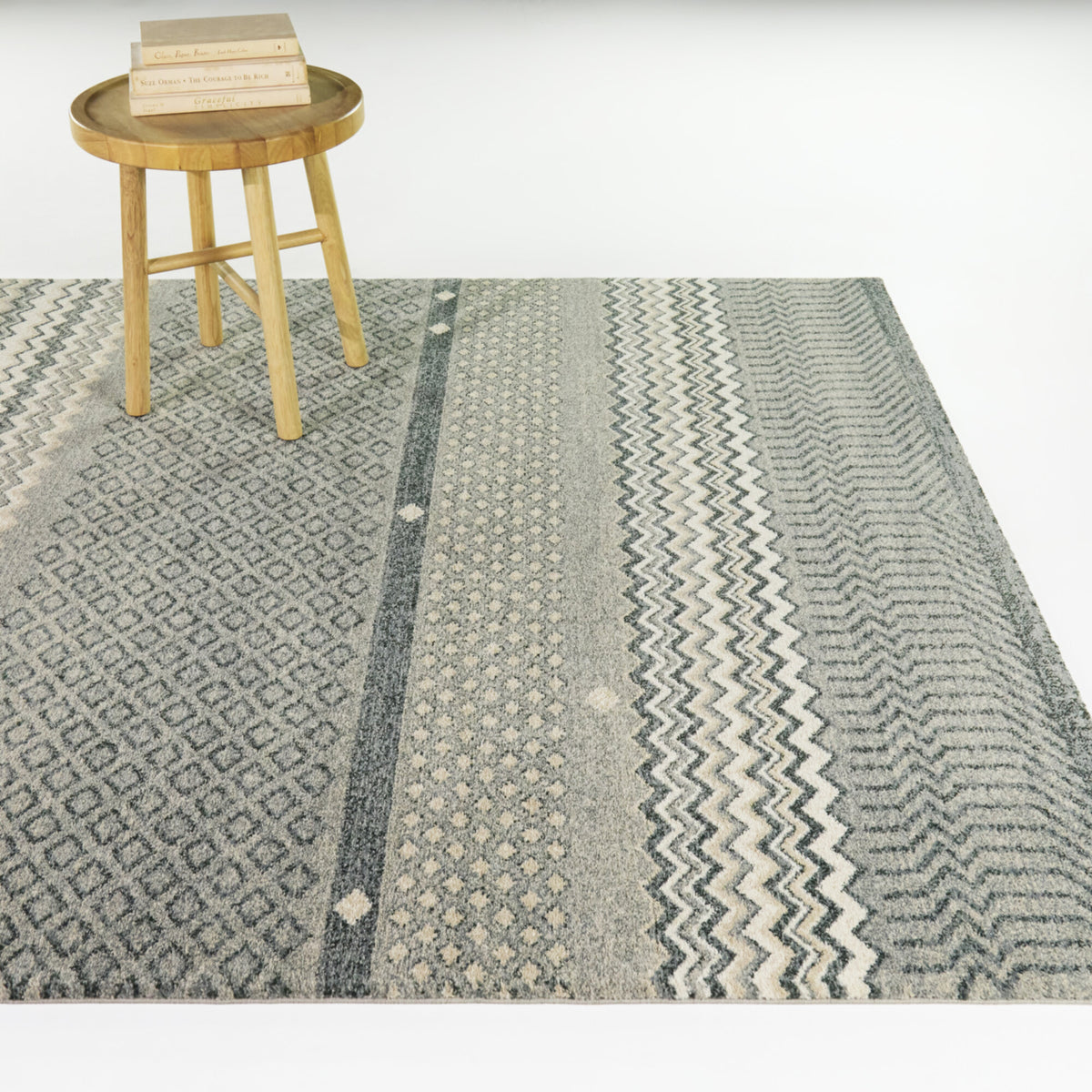 Sabin Chevron Boho Area Rug