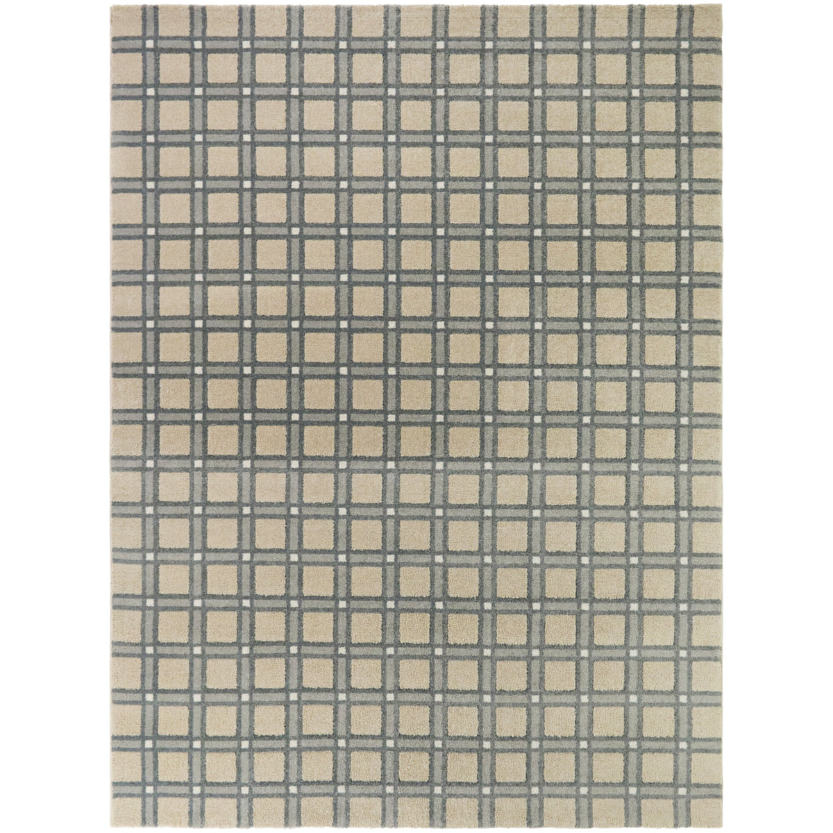Mayere Scandi Grid Area Rug
