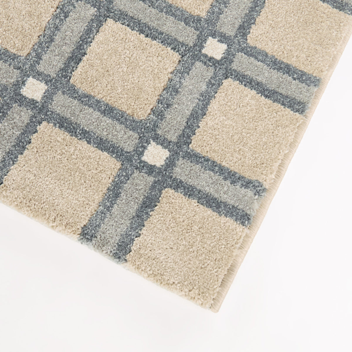 Mayere Scandi Grid Area Rug