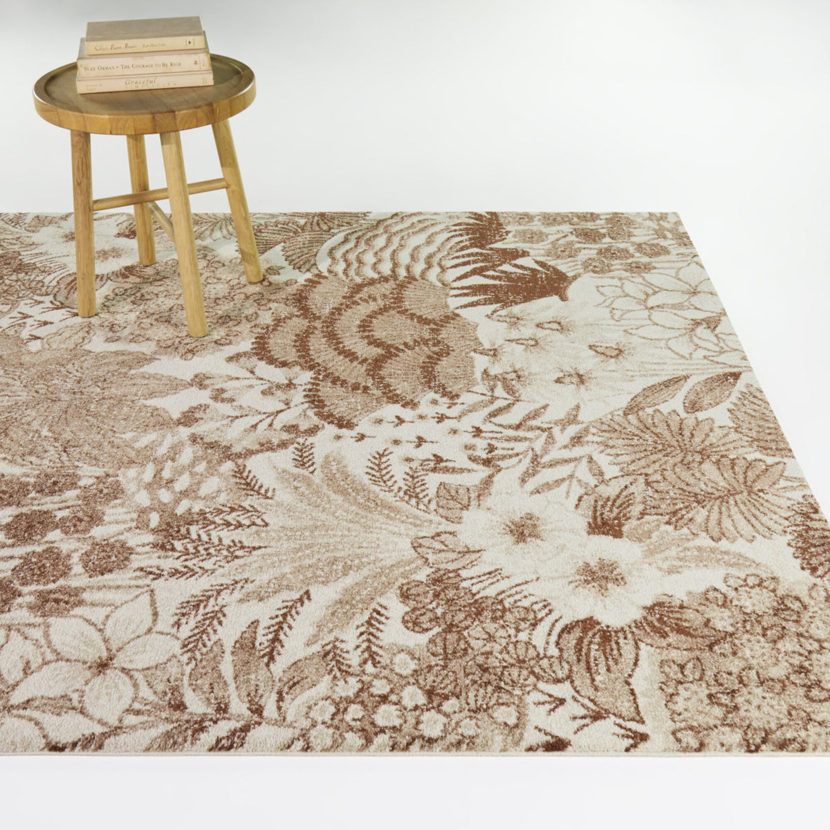 Reyes Botanical Motif Area Rug