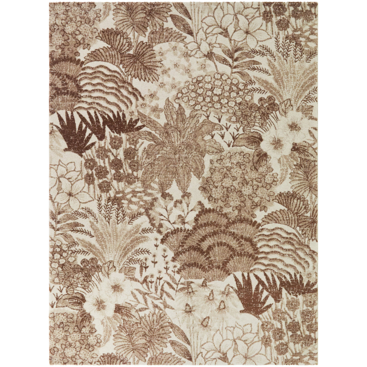 Reyes Botanical Motif Area Rug
