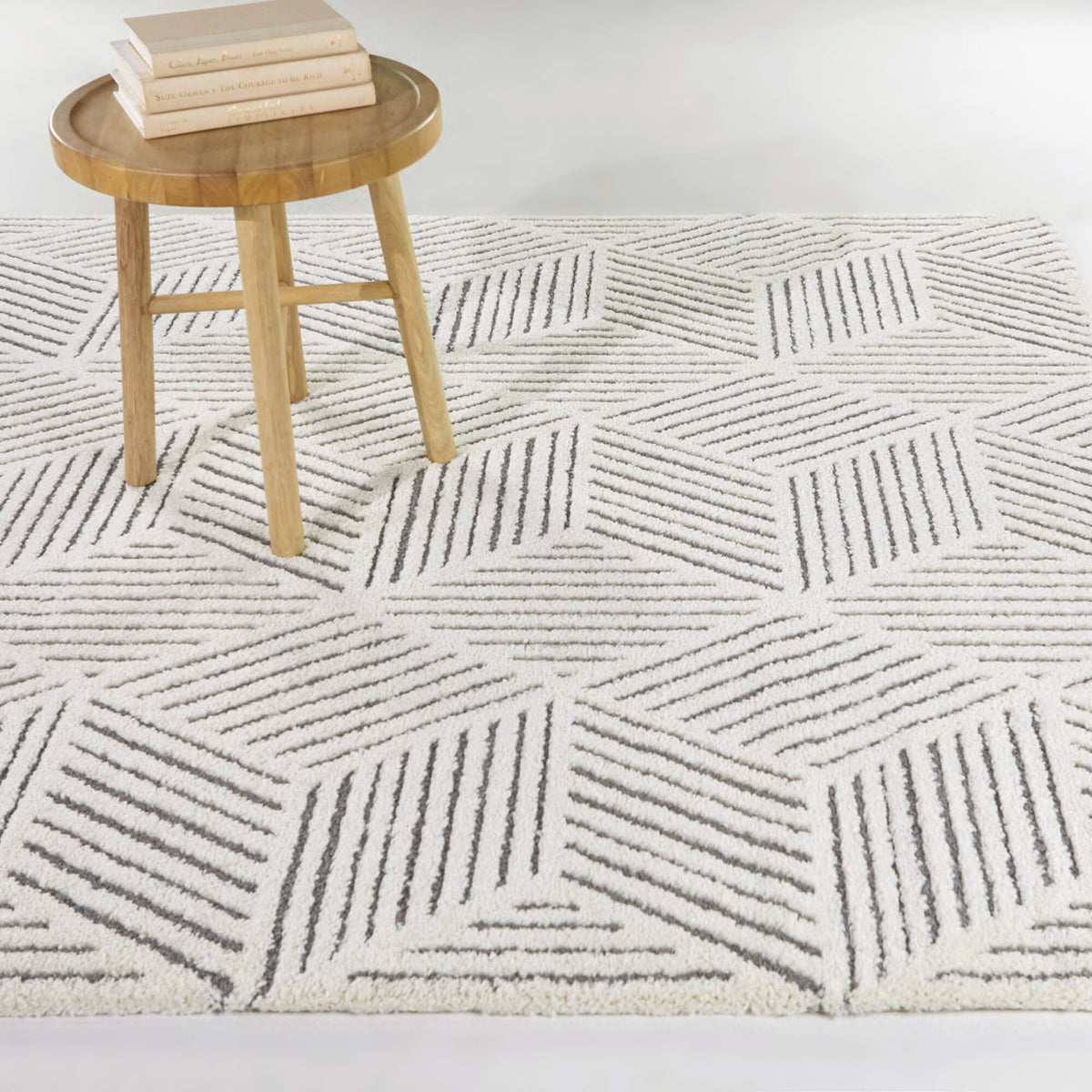 Casimir Geometric Striped Area Rug