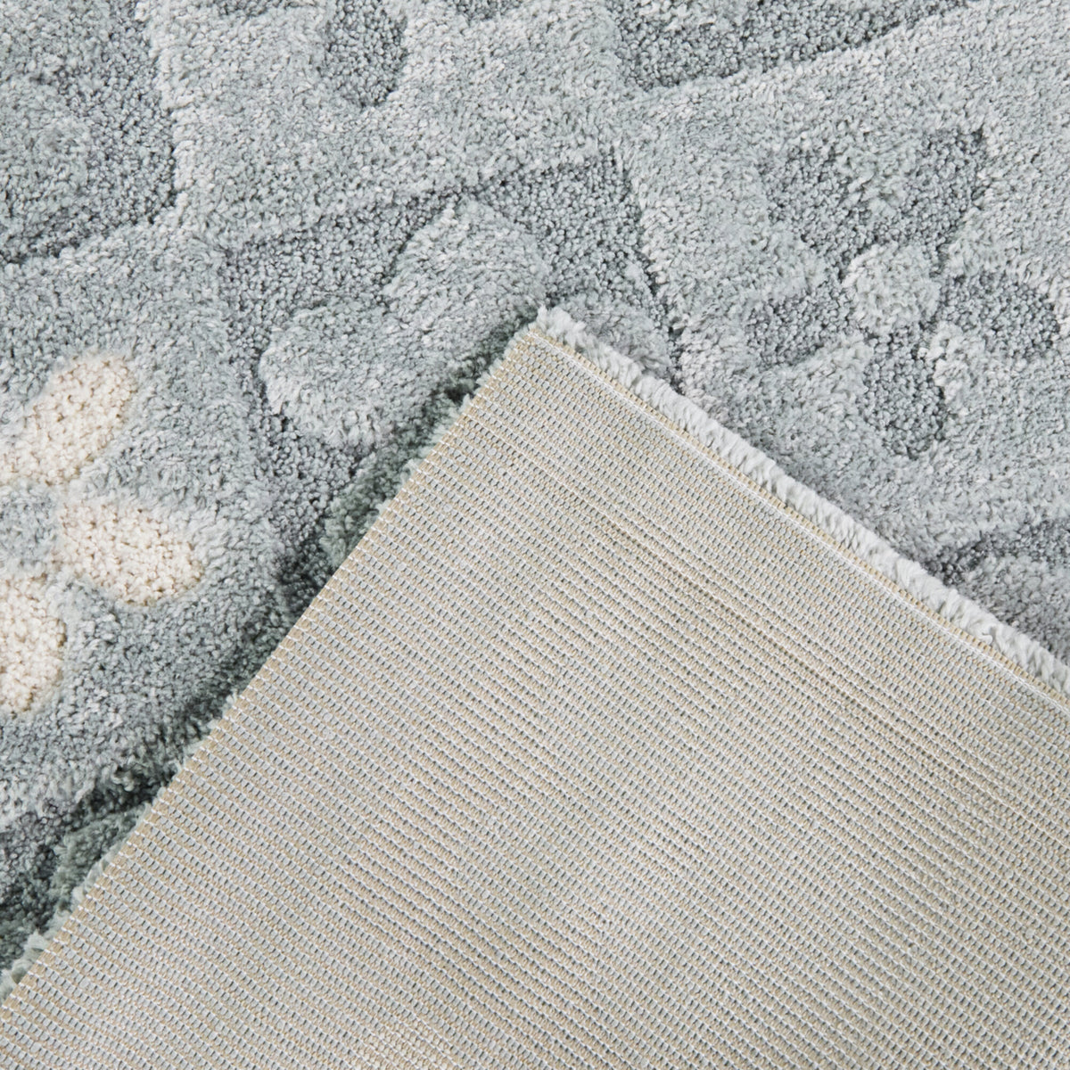 Alyson Checkered Floral Area Rug