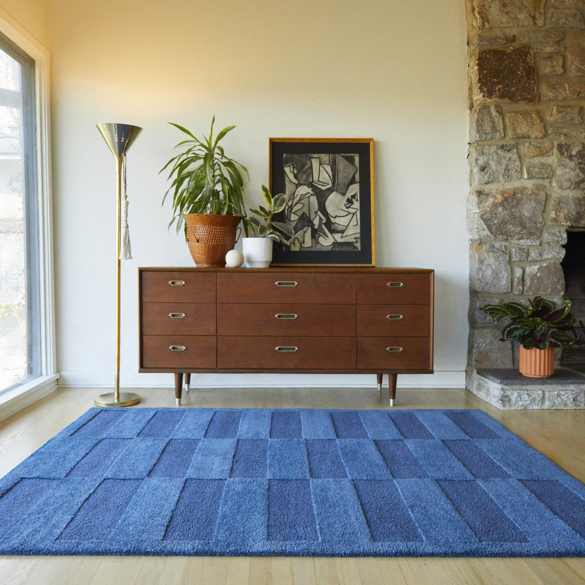 Macquer Modern Checkered Area Rug