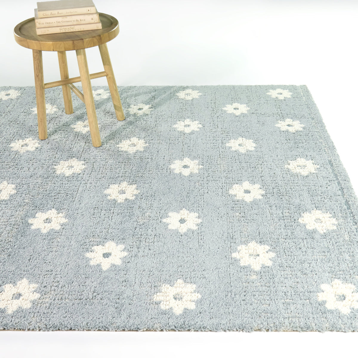Plumier Kids Textured Floral Area Rug