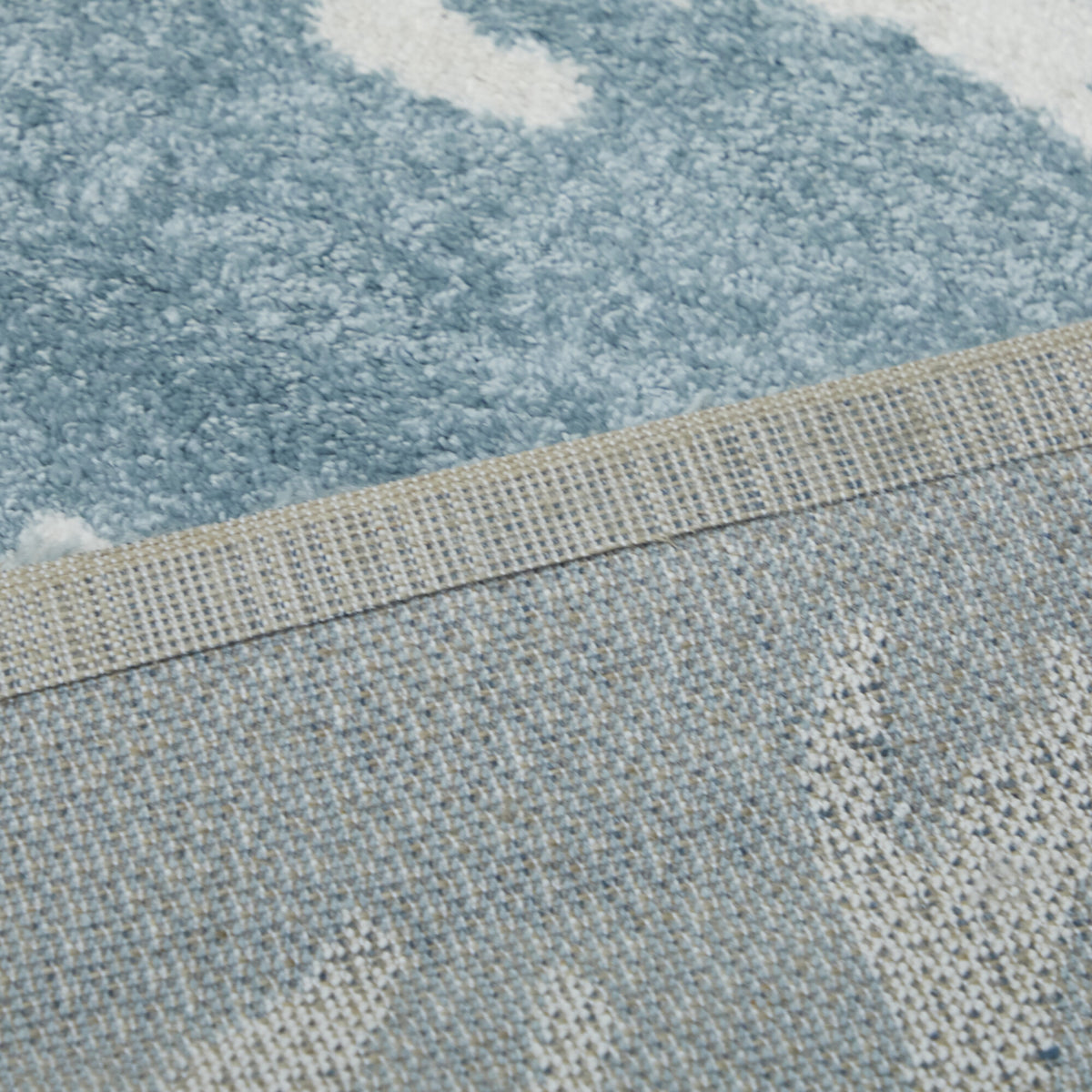 Caistor Coastal Coral Print Area Rug