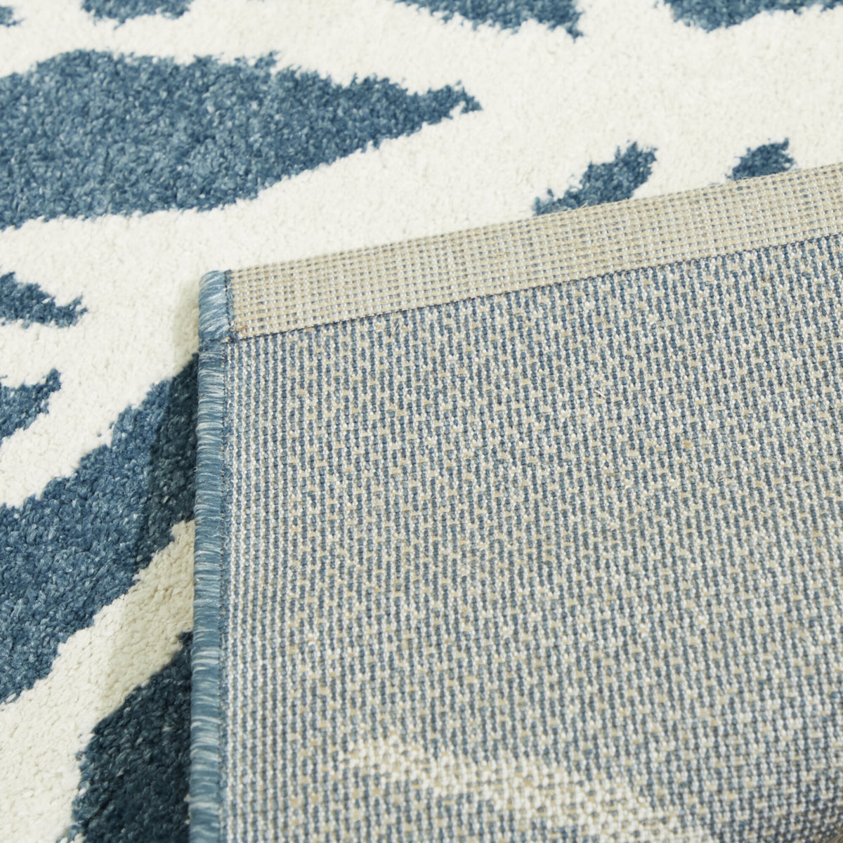Caistor Coastal Coral Print Area Rug