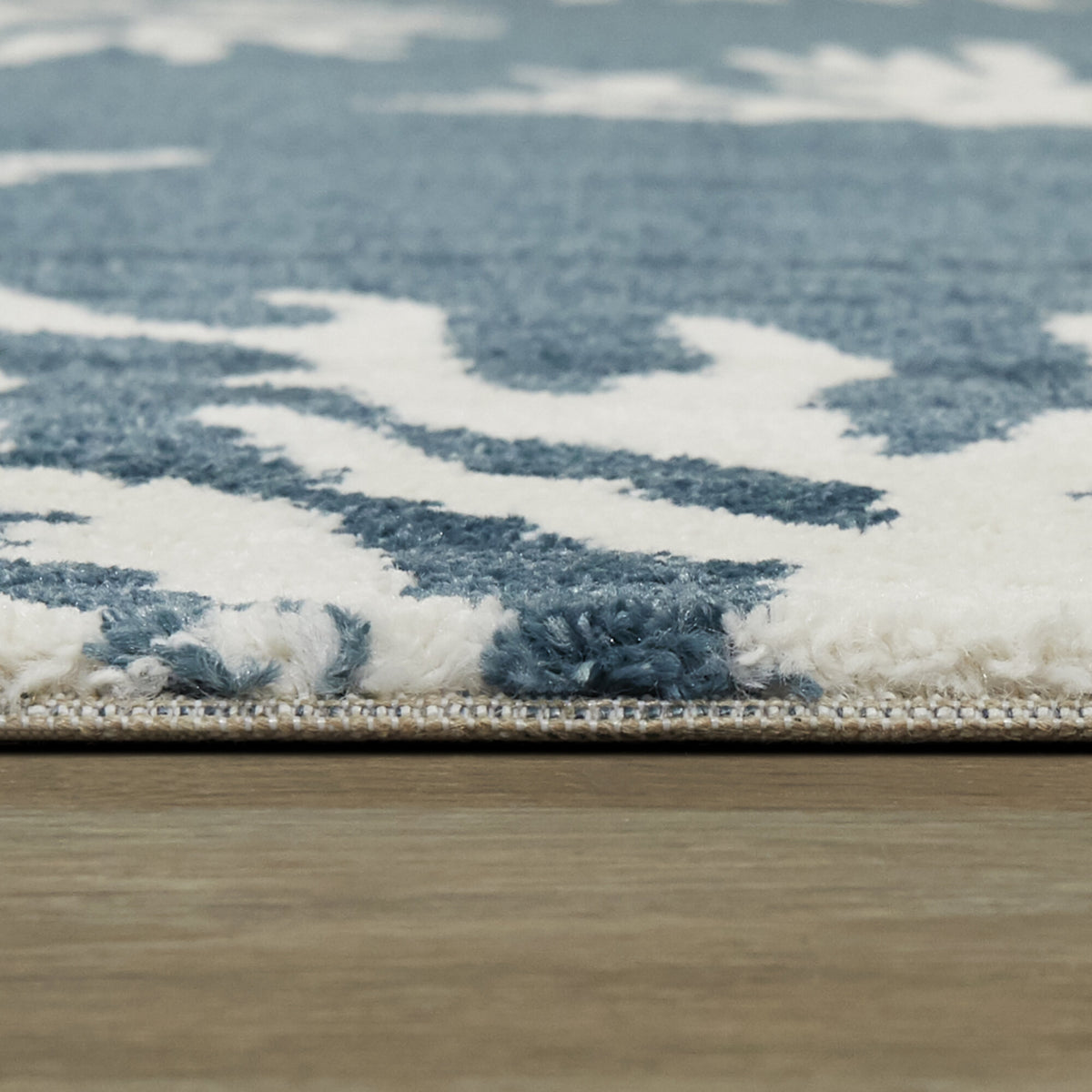Caistor Coastal Coral Print Area Rug