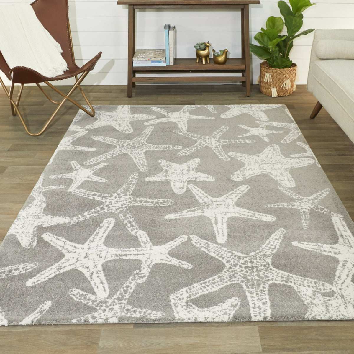 Leyton Starfish Print Area Rug