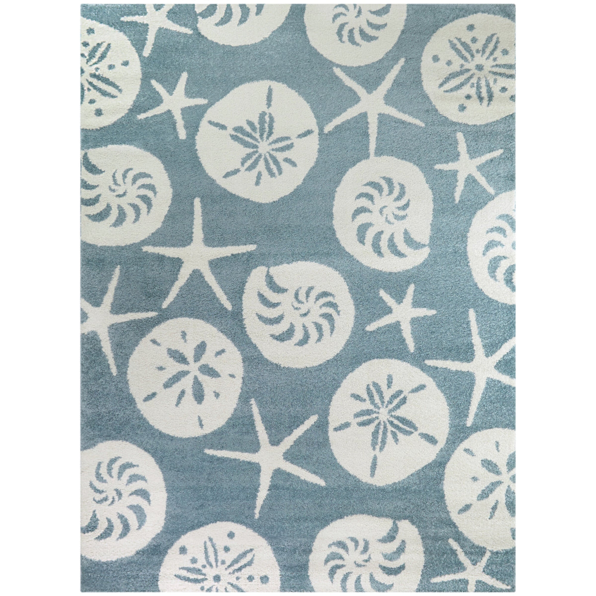 Stafford Nautilus Medallion Coastal Area Rug