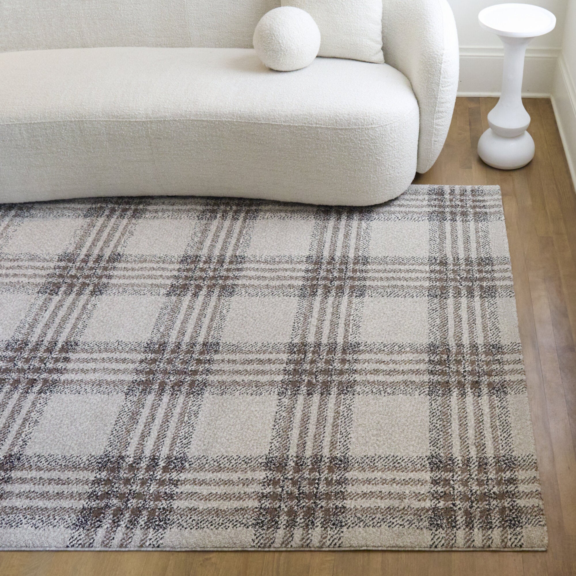 ラグ・カーペット ZETA DIVISION VARCITY RUG MAT Monte Classic Plaid Area Rug - Balta Rugs