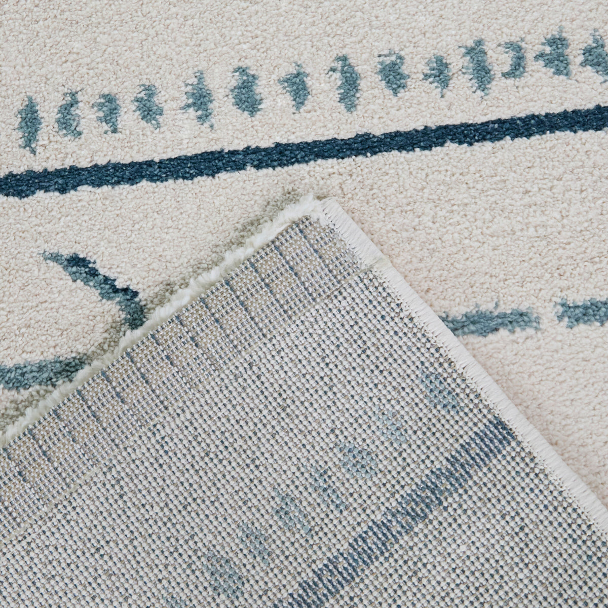 Lia Bow Horizontal Stripes Area Rug