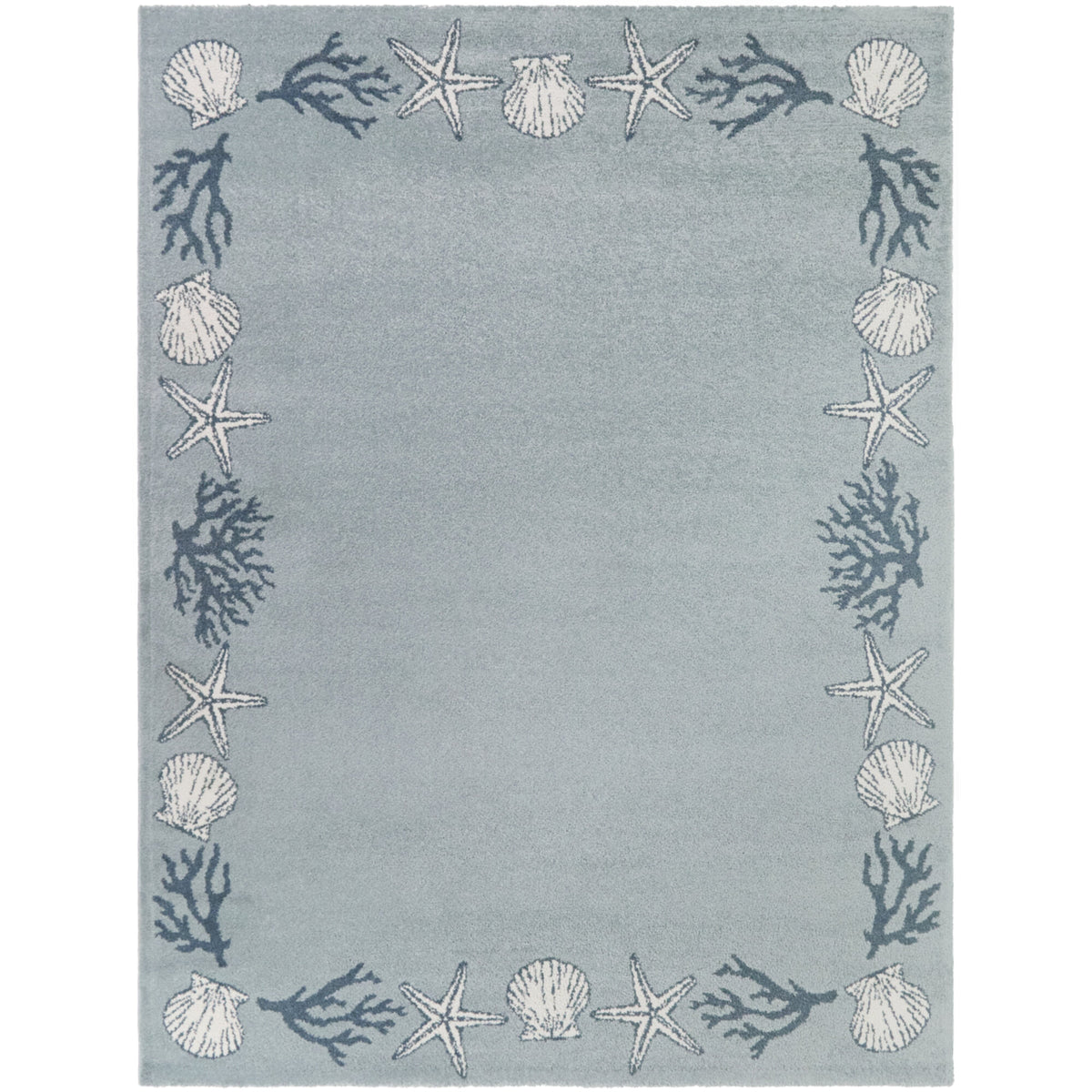 Annalise Coastal Border Area Rug