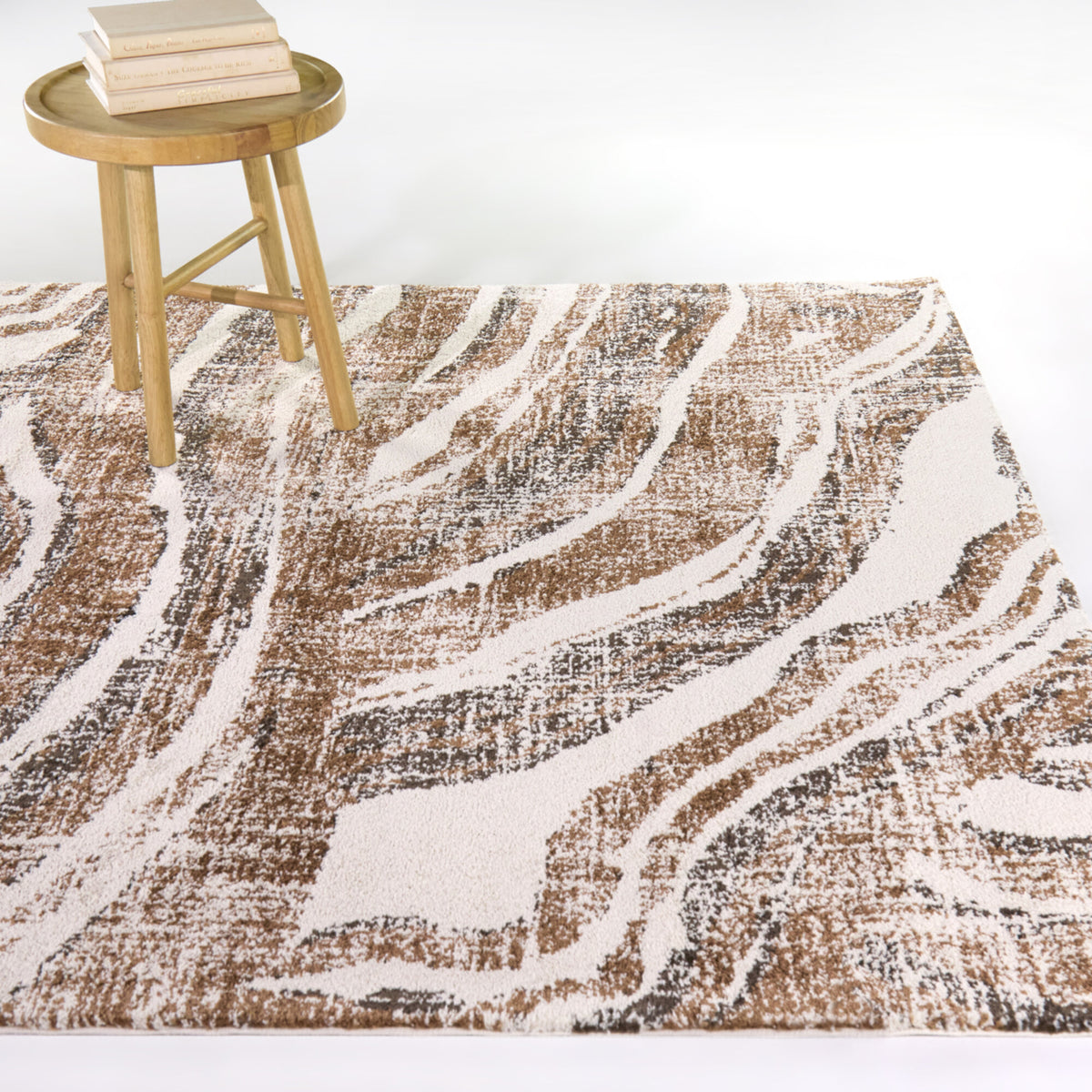 Julio Wavy Abstract  Area Rug