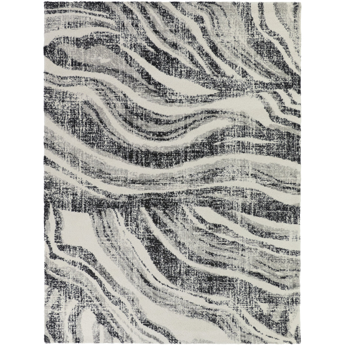 Julio Wavy Abstract  Area Rug