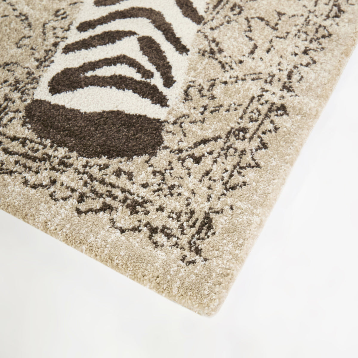 Jabari Zebra Animal Print  Area Rug