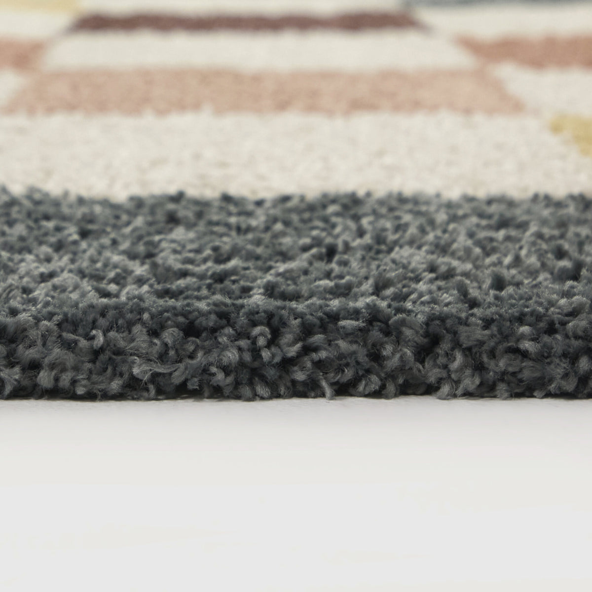 Cavalcanti Checkered Shag Area Rug