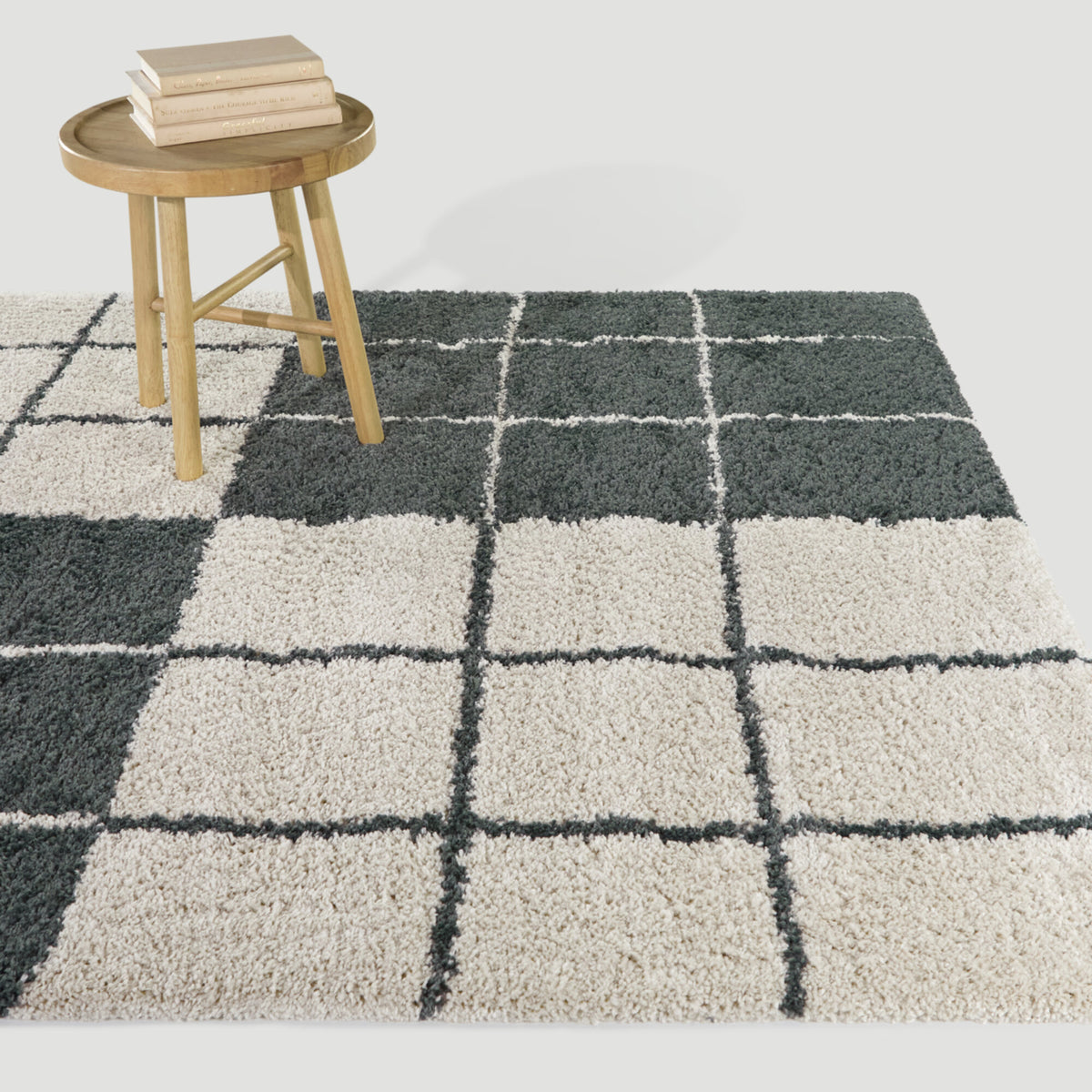 Morton Geometric Shag  Area Rug