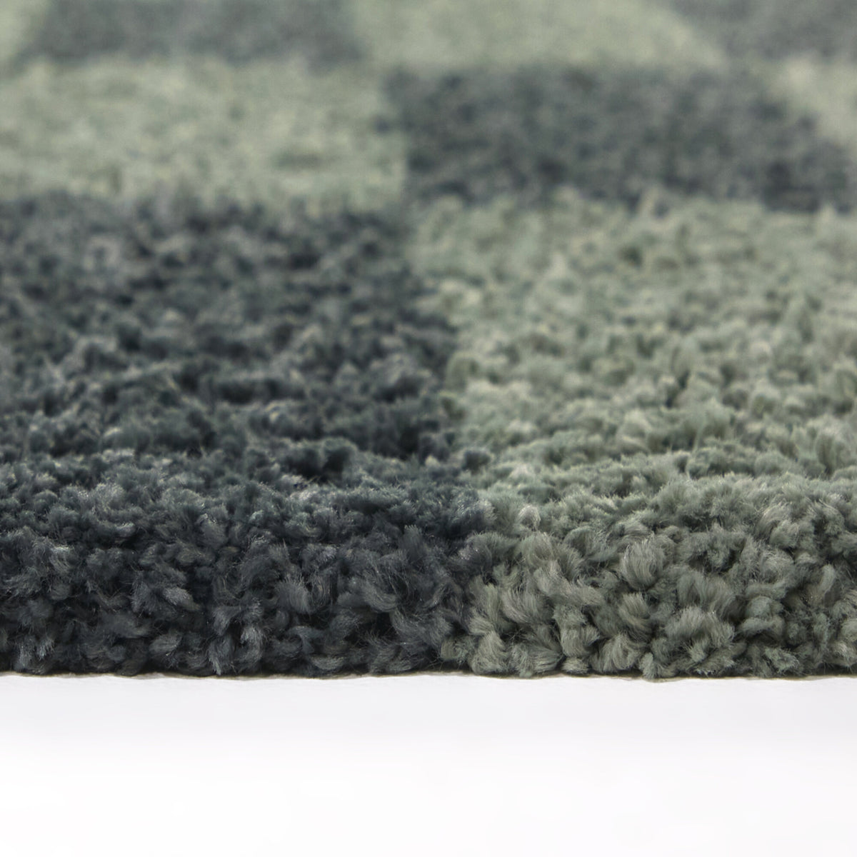 Dixon Checkered Shag  Area Rug