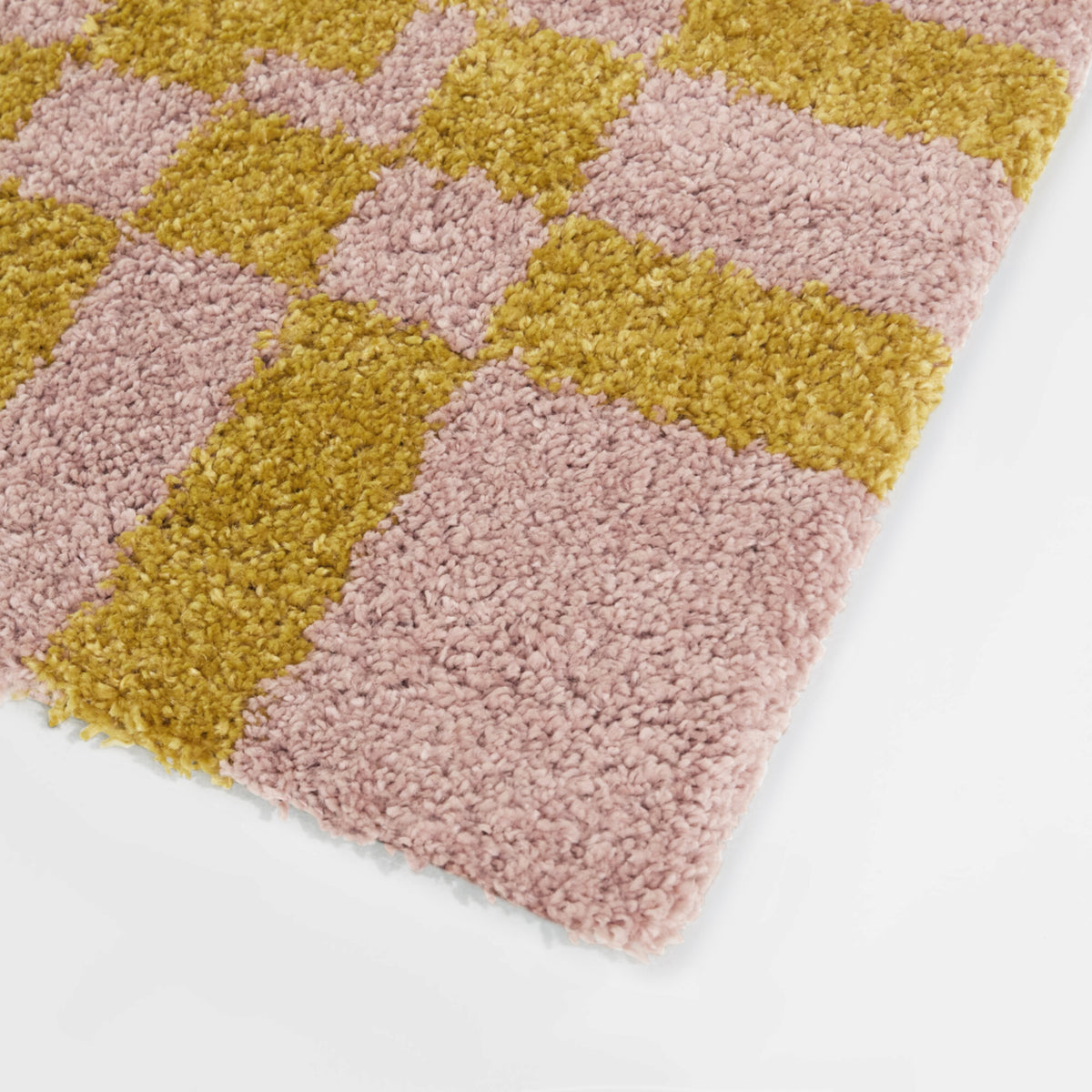 Checkered Border Area Rug