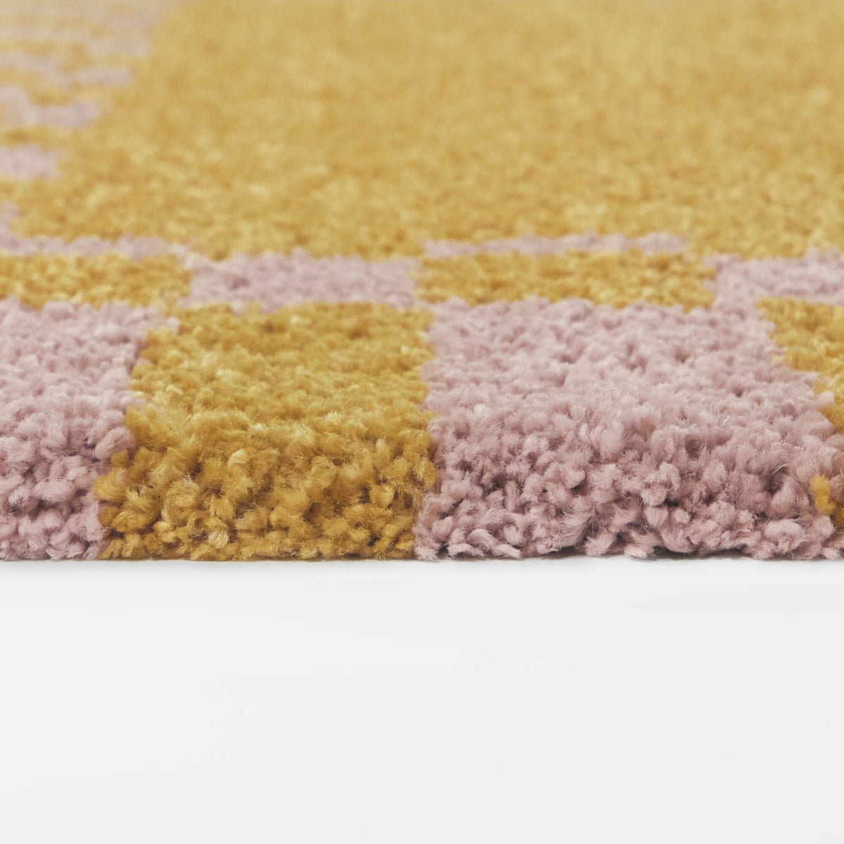 Checkered Border Area Rug