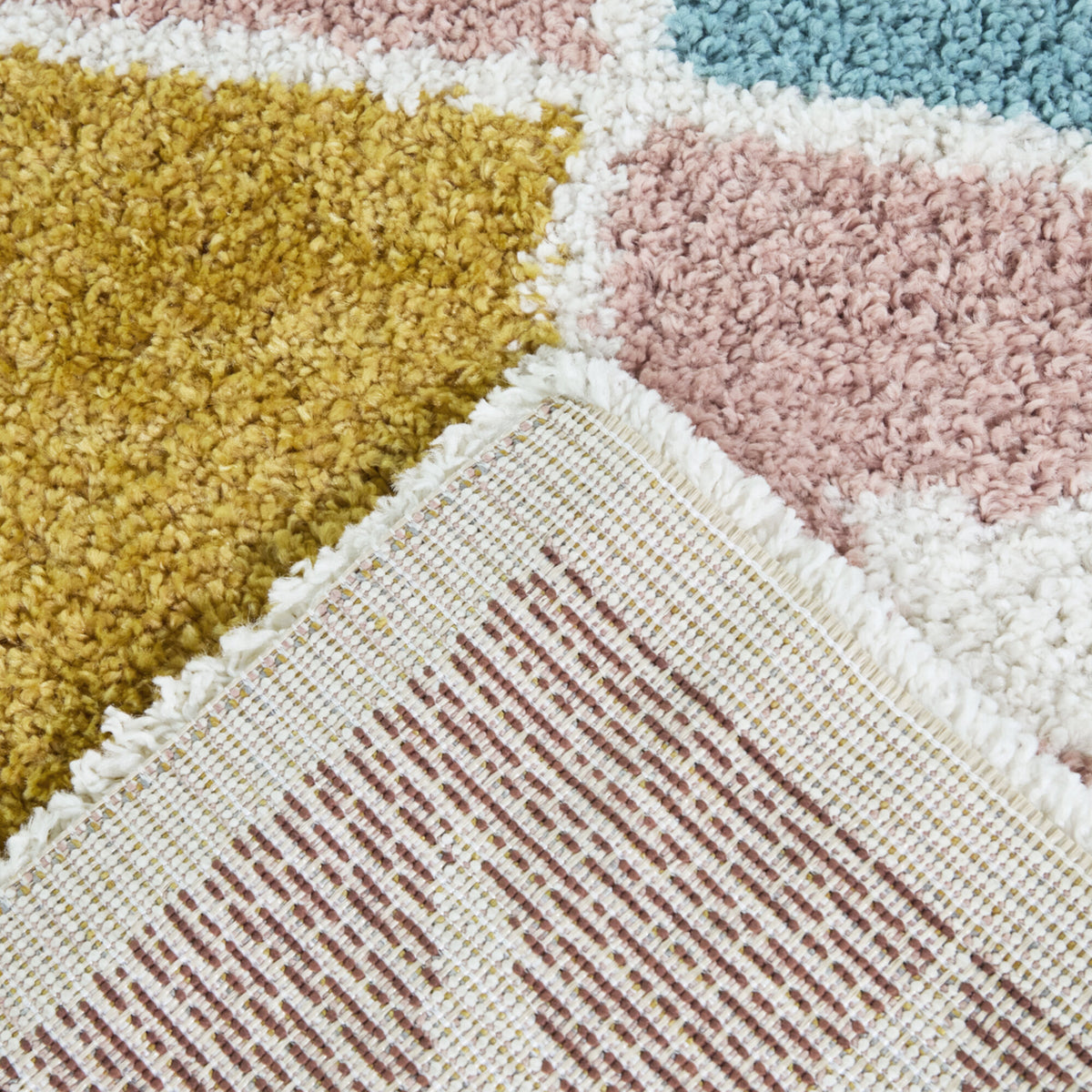 Kids Colorblock Icon Area Rug