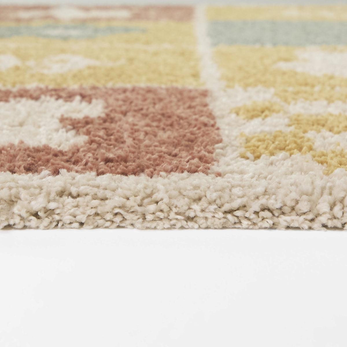 Kids Flower Shag Area Rug