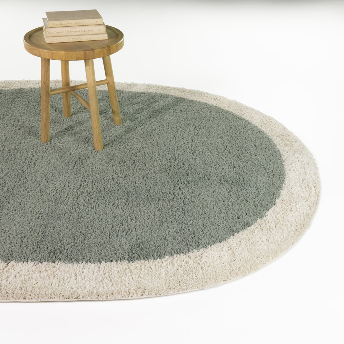 Odelle Solid Border Area Rug
