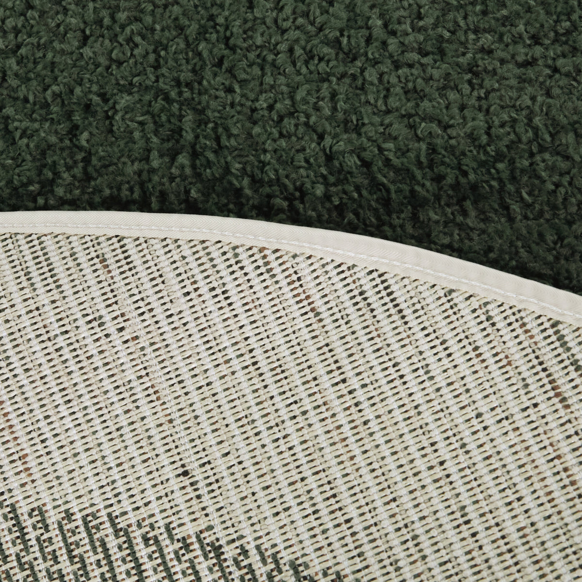 Odelle Solid Border Oval Area Rug