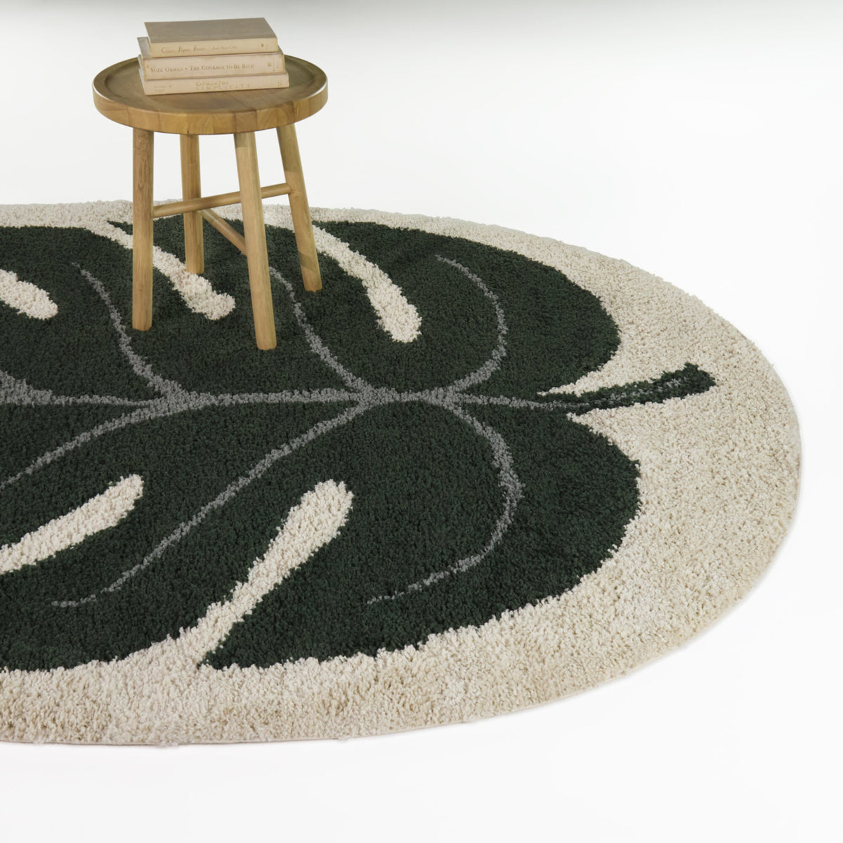 Fern Botanical Oval Area Rug