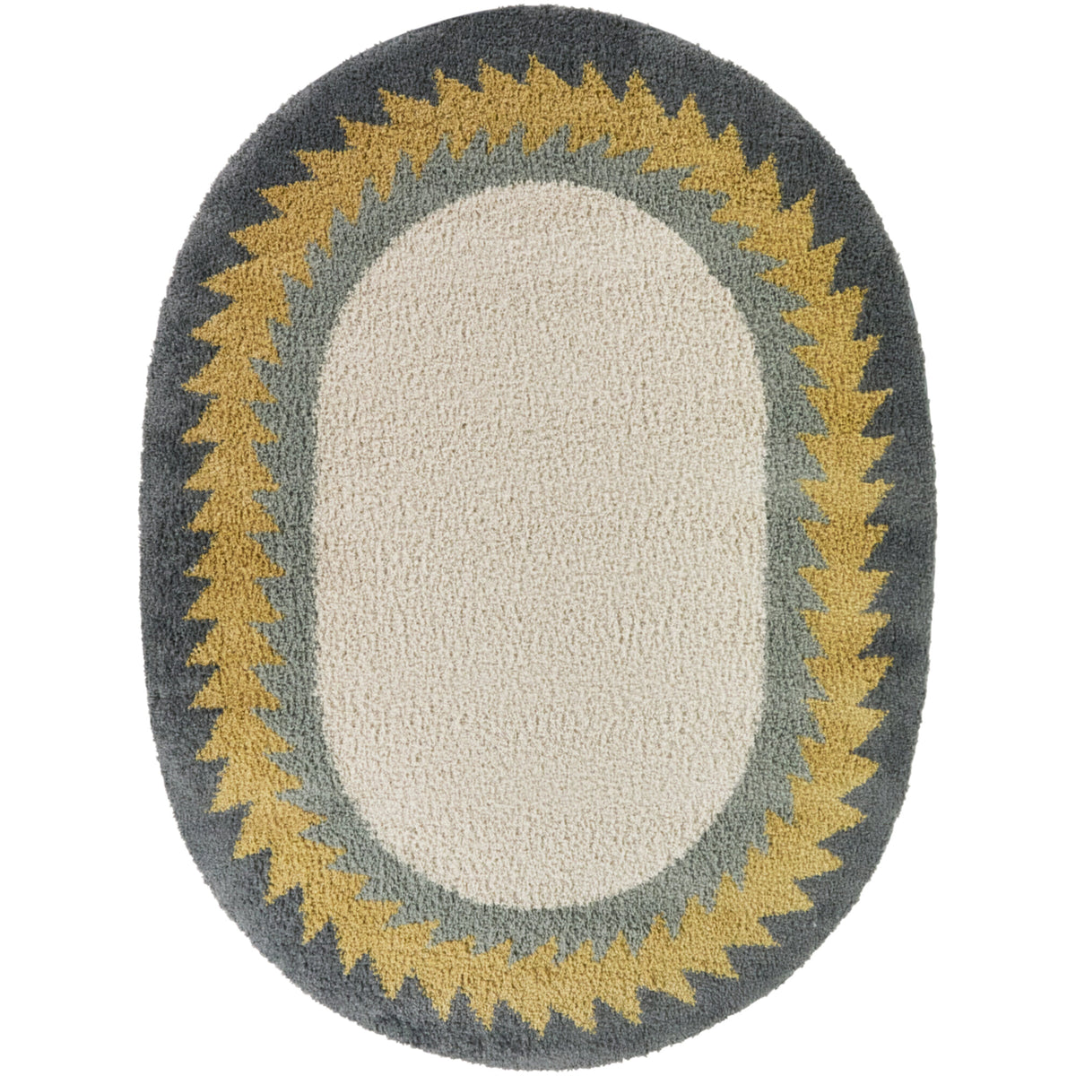 Kinnaird Triangular Border Area Rug
