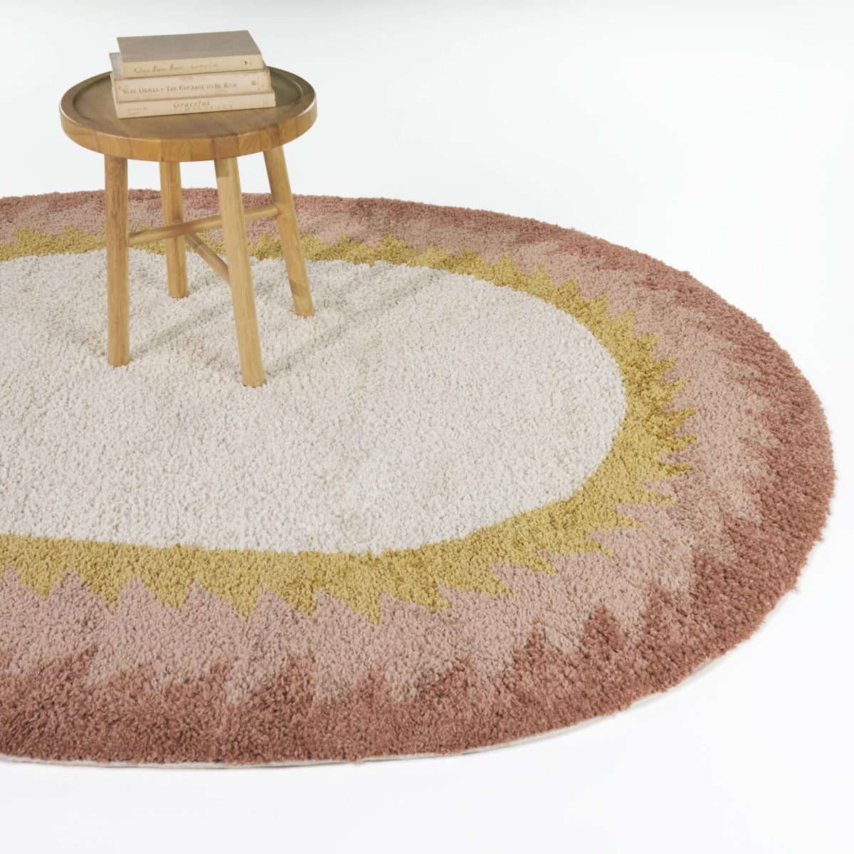 Kinnaird Triangular Border Area Rug