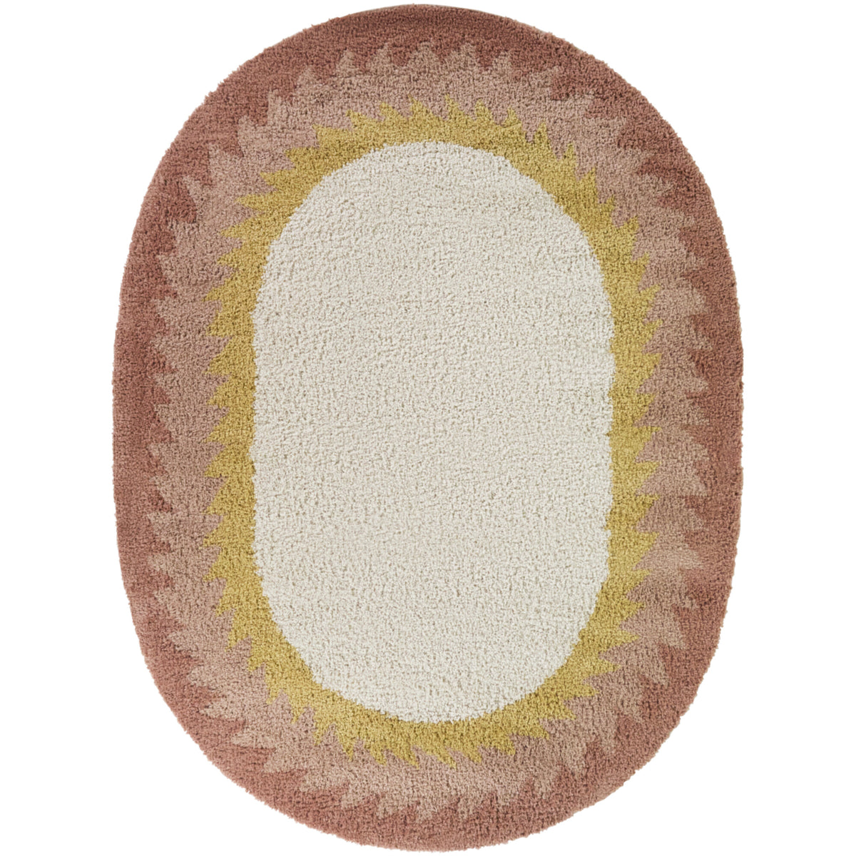 Kinnaird Triangular Border Area Rug