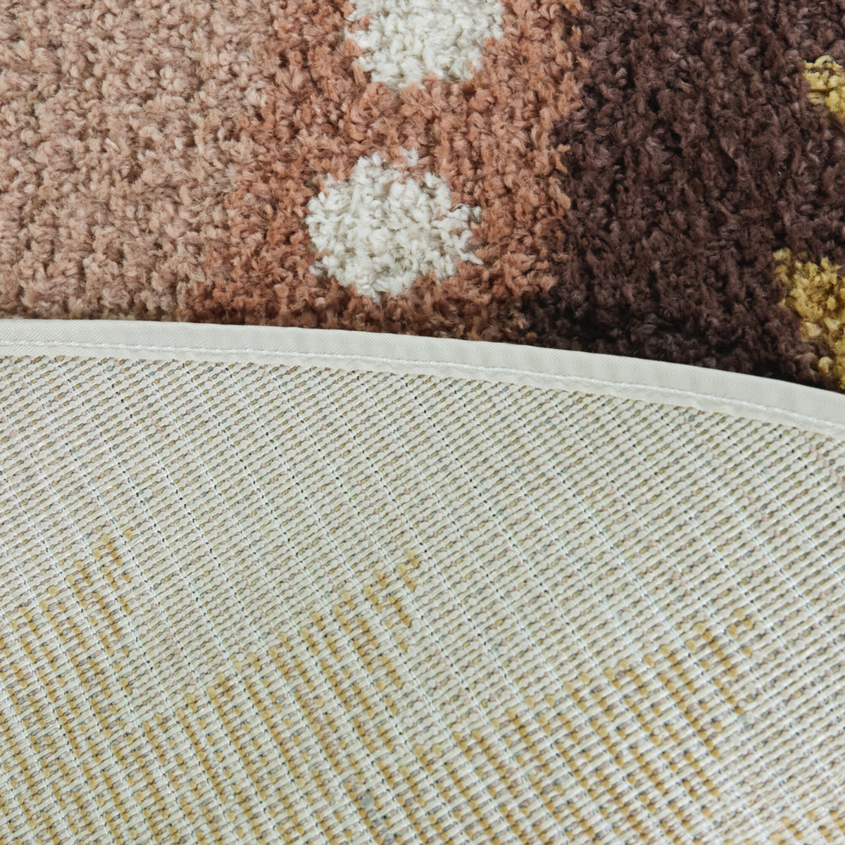 Machado Triangular Border Oval Area Rug