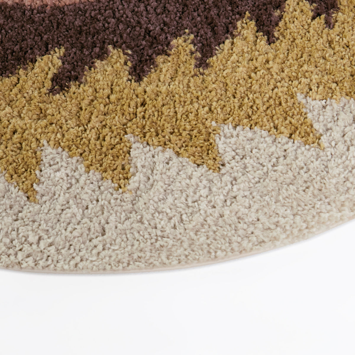 Machado Triangular Border Oval Area Rug