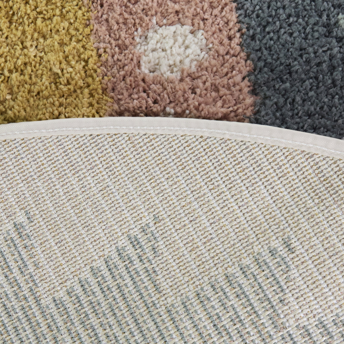 Machado Triangular Border Oval Area Rug