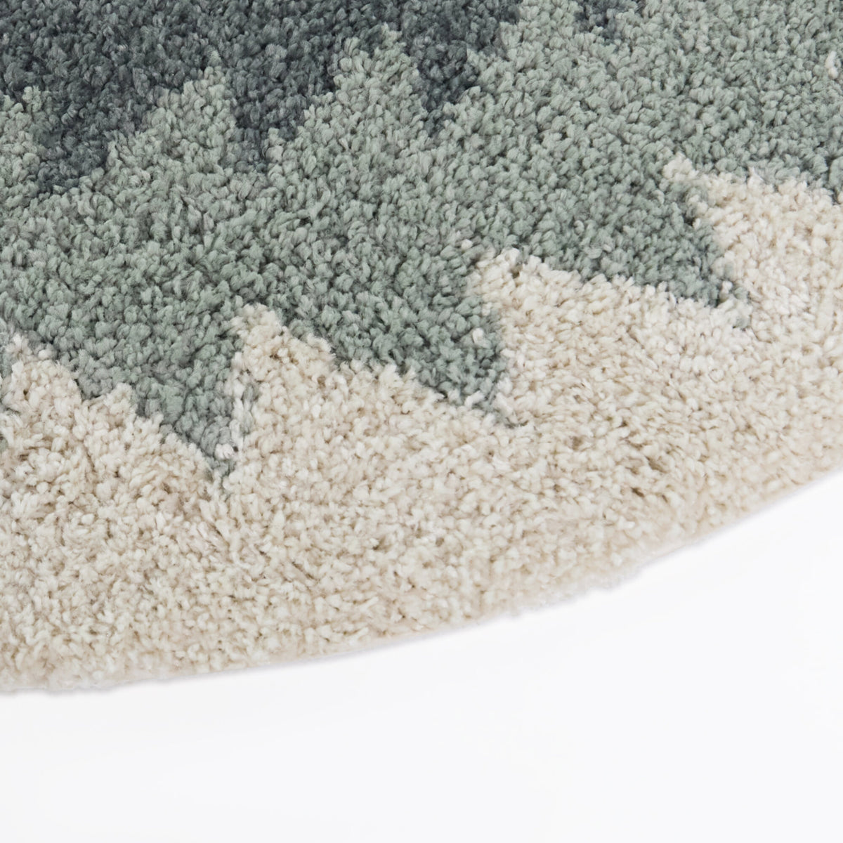 Machado Triangular Border Oval Area Rug