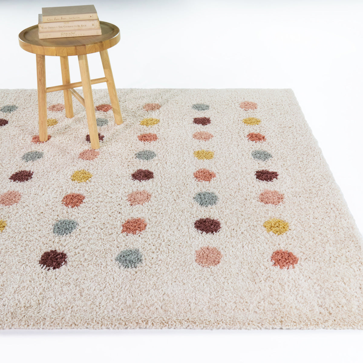 Janel Kids Multi-Color Dots Area Rug