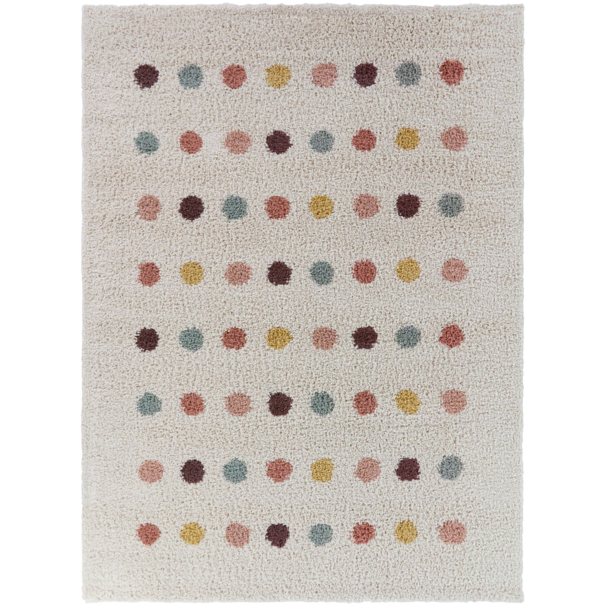 Janel Kids Multi-Color Dots Area Rug