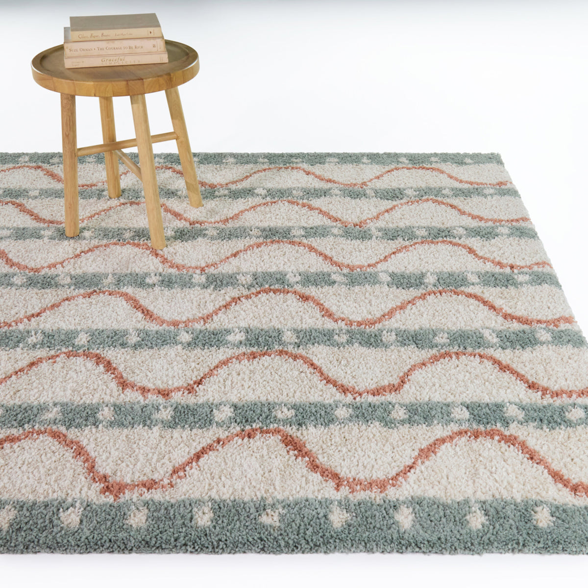 Meridian Wavy Stripe Area Rug