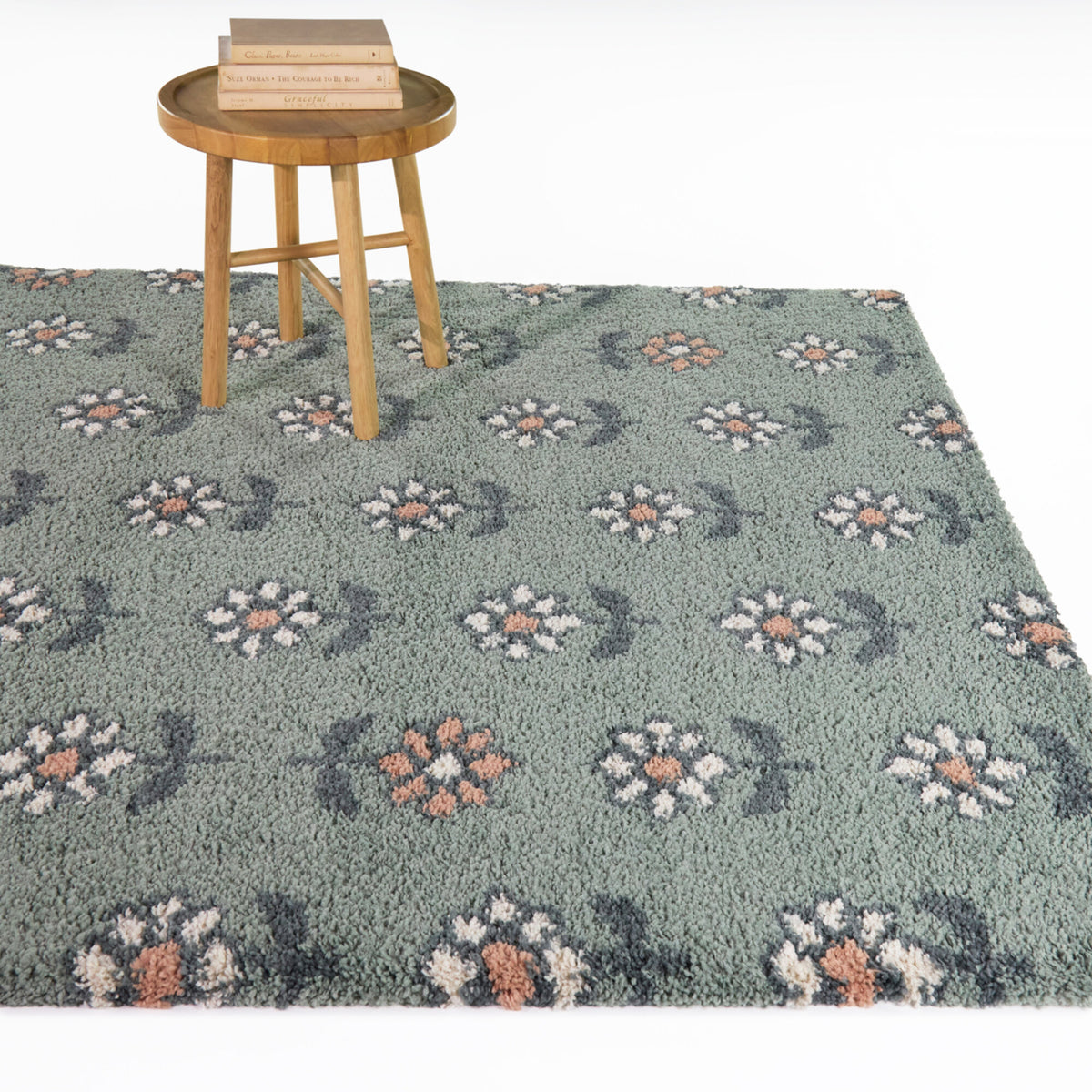 Sorrel Block Floral Area Rug