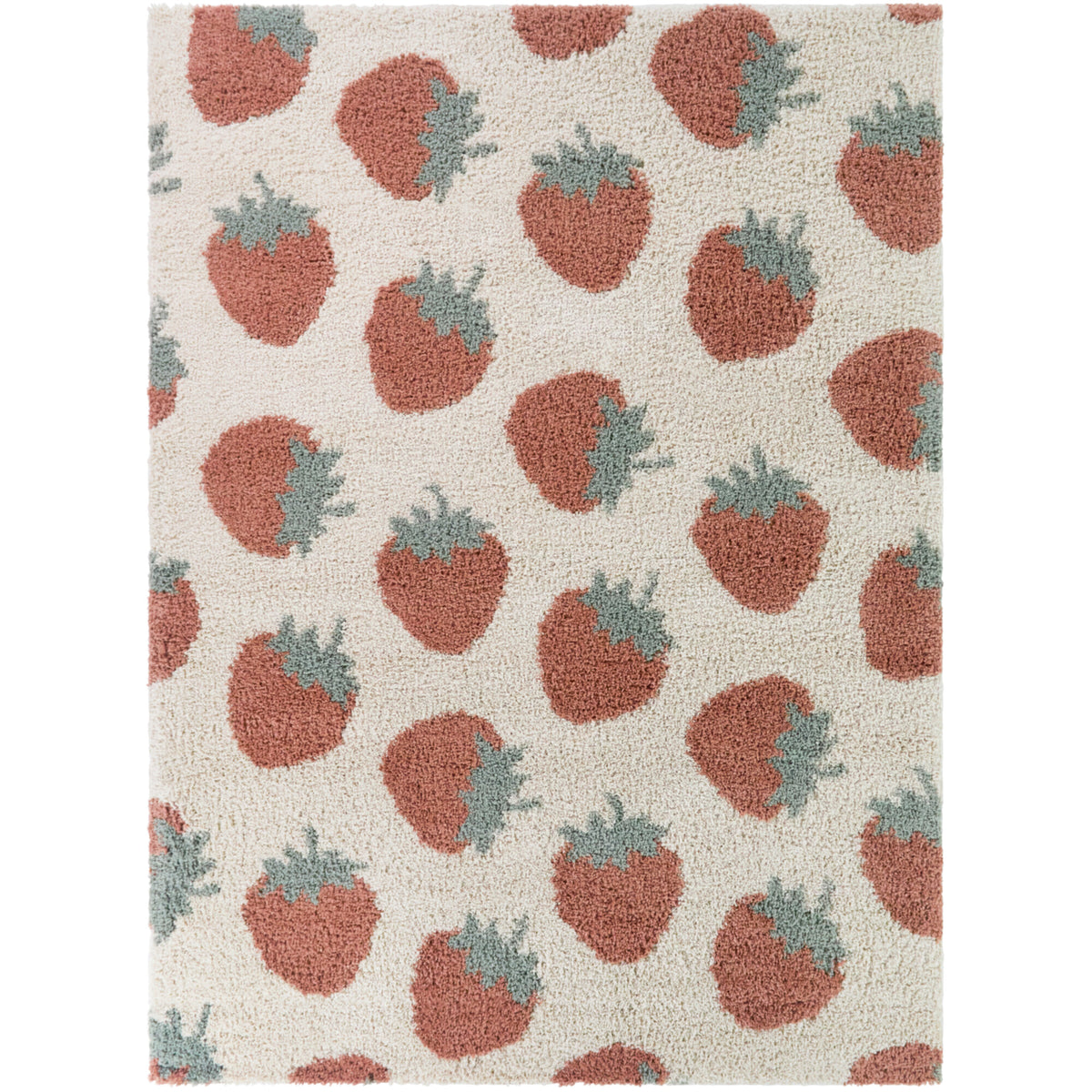 Rosa Kids Tossed Strawberry Area Rug