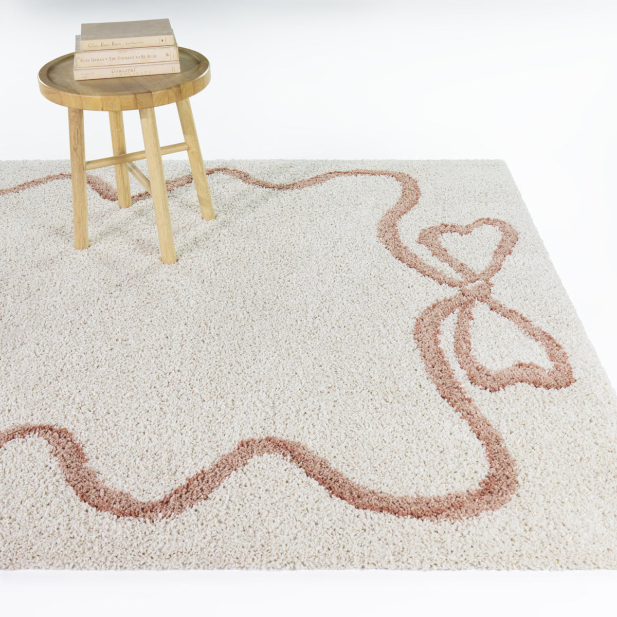 Valentina Bows Border Area Rug