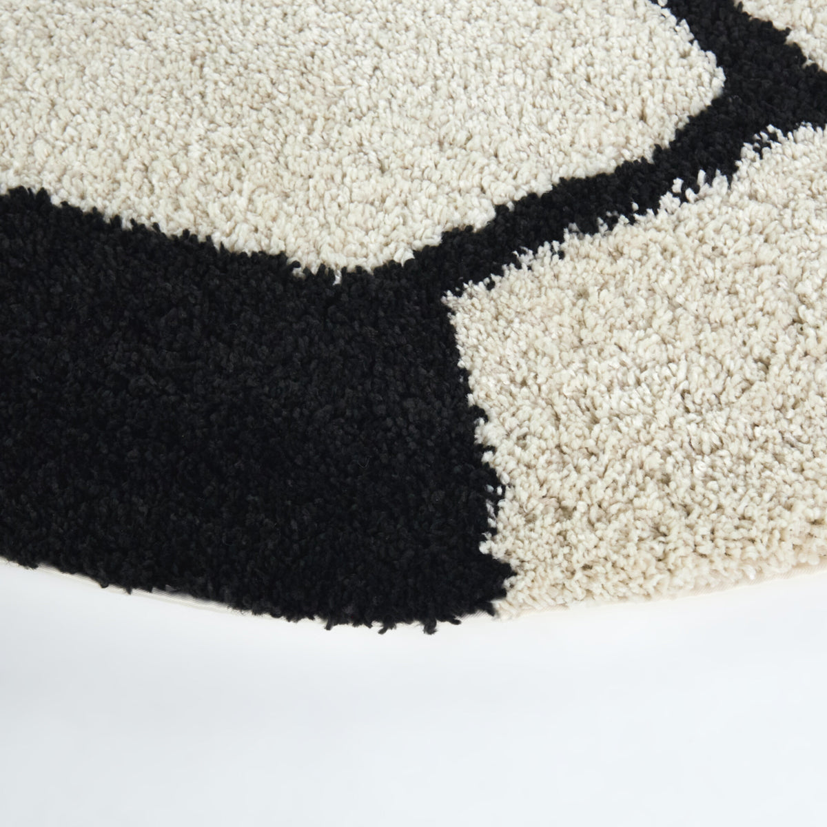 Kids Soccer Ball Shag Area Rug