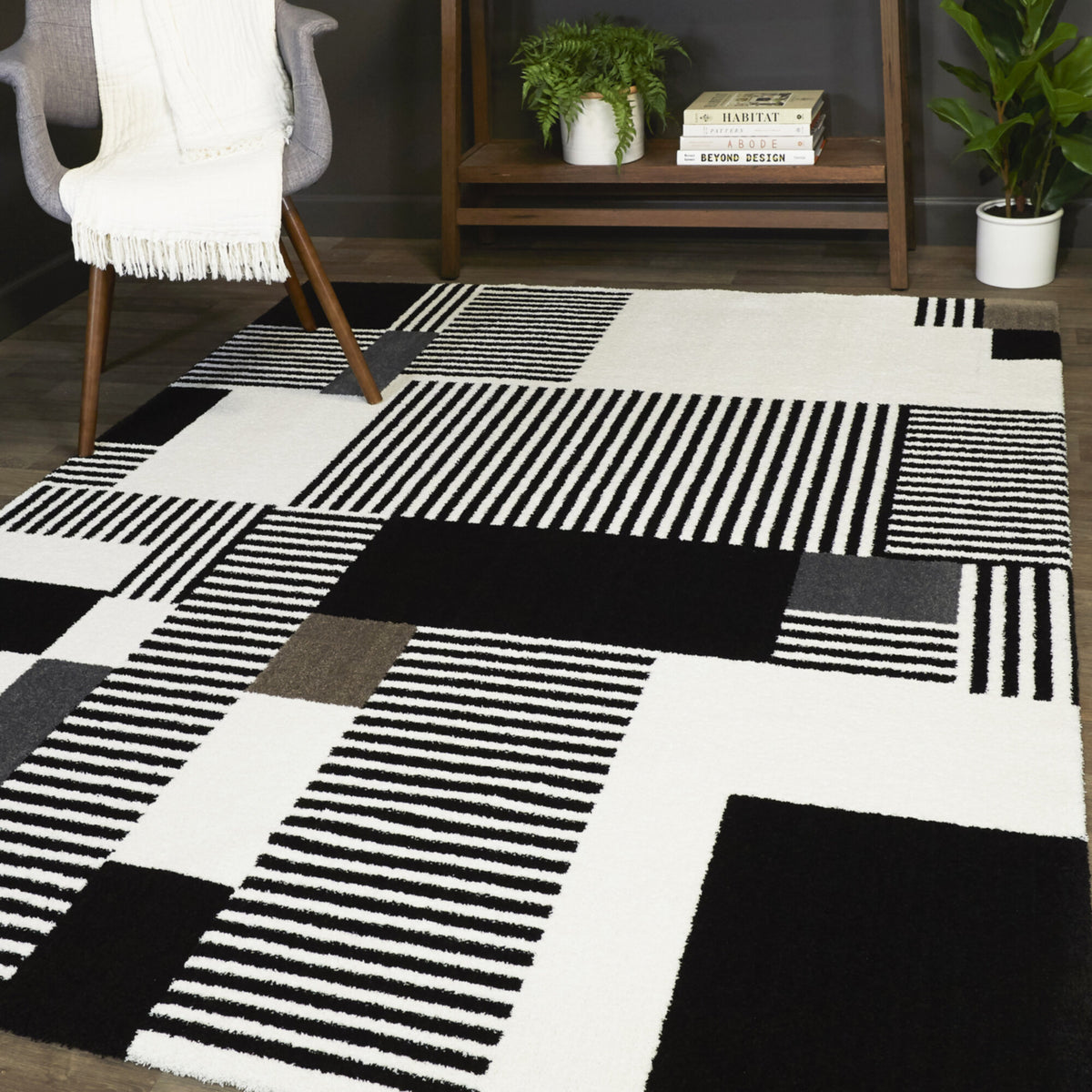 Viktor Contemporary Geometric Area Rug