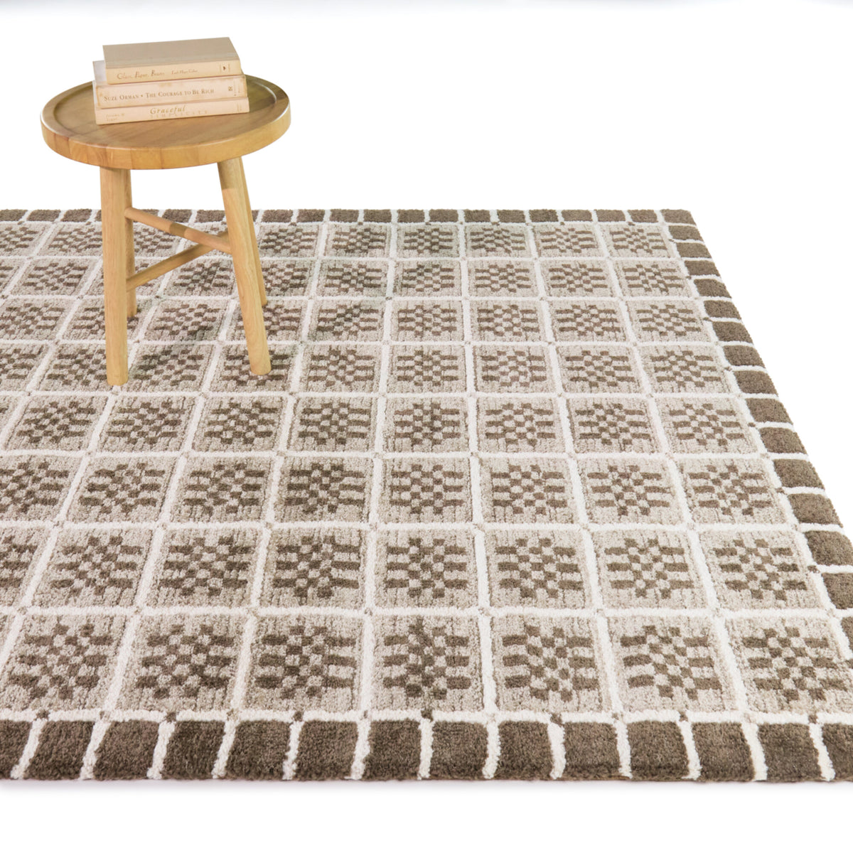Milles Geo Grid Area Rug