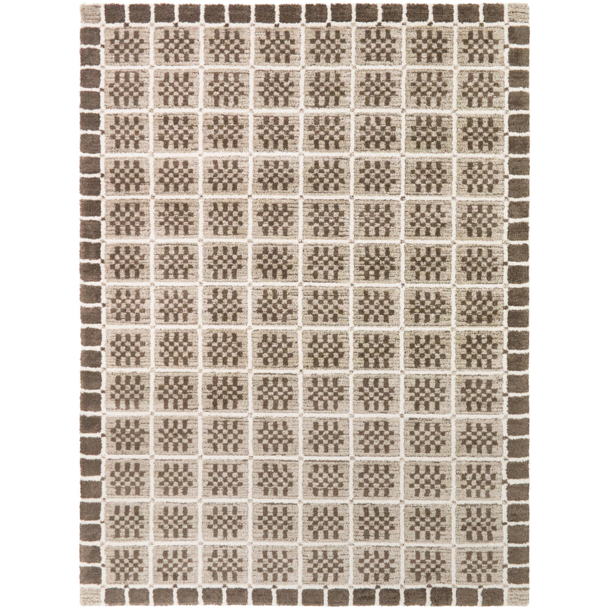 Milles Geo Grid Area Rug