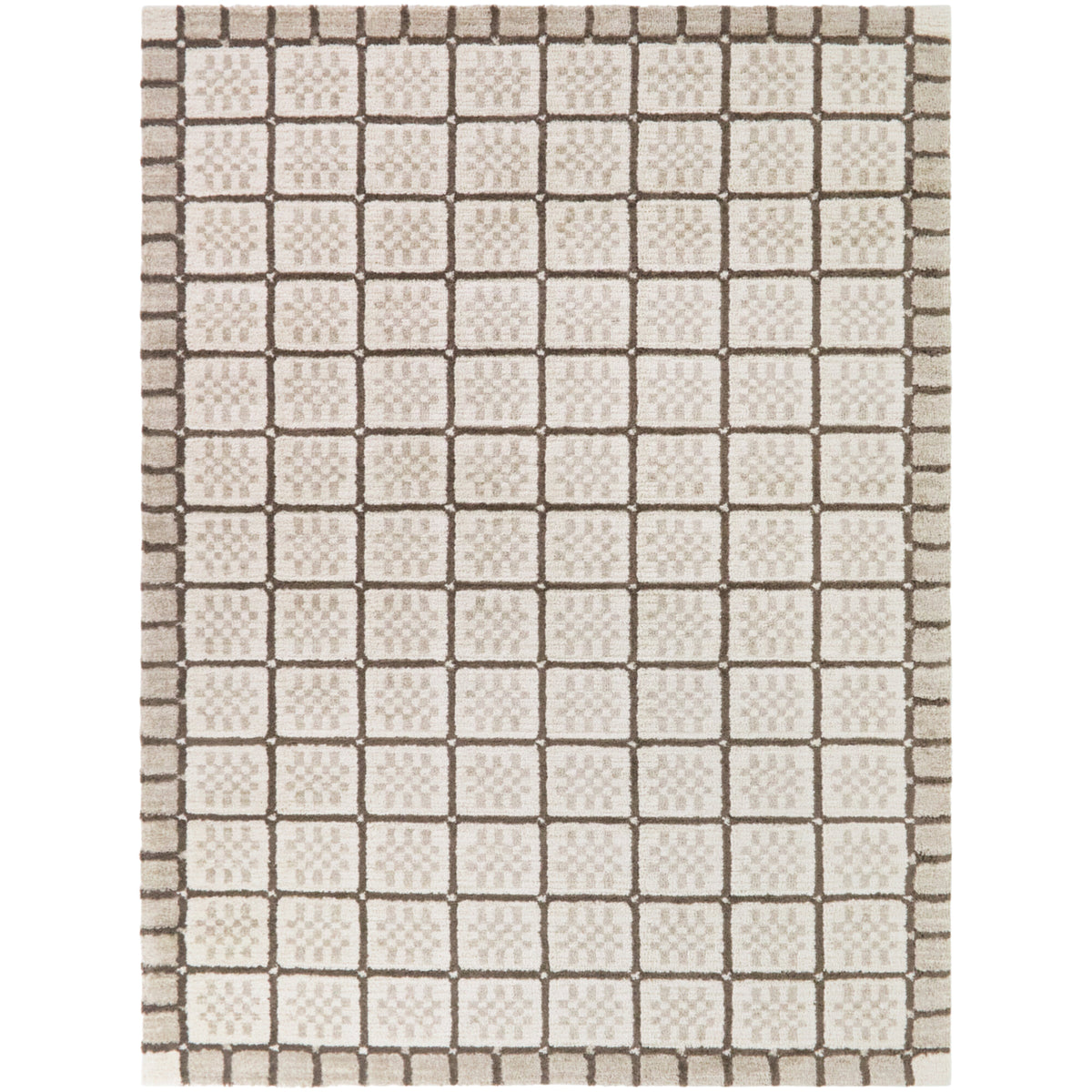 Milles Geo Grid Area Rug